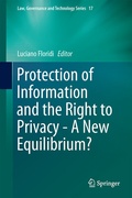 Cover: Protection of Information and the Right to Privacy - A New Equilibrium? - Springer