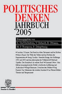 Abbildung von: Politisches Denken. Jahrbuch 2005. - fibre