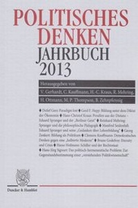 Abbildung von: Politisches Denken. Jahrbuch 2013. - Duncker & Humblot