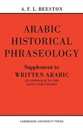 Cover: Arabic Historical Phraseology - Cambridge University Press
