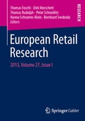 Cover: European Retail Research - Springer Gabler
