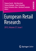 Cover: European Retail Research - Springer Gabler