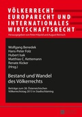 Cover: Bestand und Wandel des V&ouml;lkerrechts - Peter Lang Verlag