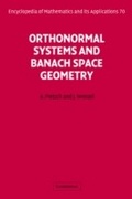 Cover: Orthonormal Systems and Banach Space Geometry - Cambridge University Press