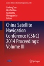 Cover: China Satellite Navigation Conference (CSNC) 2014 Proceedings: Volume III - Springer