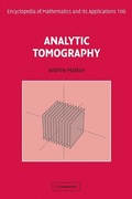 Cover: Analytic Tomography - Cambridge University Press