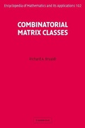 Cover: Combinatorial Matrix Classes - Cambridge University Press