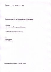Beamtenrecht In Nordrhein Westfalen Keine Auslieferung Uber Den Buchhandel Alfons Gunkel Boris Hoffmann Schweitzer Online