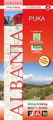 Abbildung von: Albania hiking & biking 1:50000 - Huber Kartographie