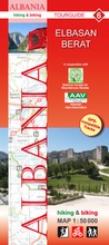 Cover: Albania hiking & biking 1:50000 - Huber Kartographie