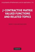 Cover: J-Contractive Matrix Valued Functions and Related Topics - Cambridge University Press