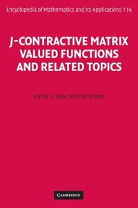 Enlarge image Cover: J-Contractive Matrix Valued Functions and Related Topics - Cambridge University Press