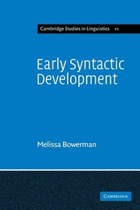 Abbildung von: Early Syntactic Development - Cambridge University Press