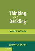 Cover: Thinking and Deciding - Cambridge University Press