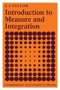Enlarge image Cover: Introduction to Measure and Integration - Cambridge University Press