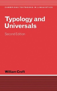 Enlarge image Cover: Typology and Universals - Cambridge University Press