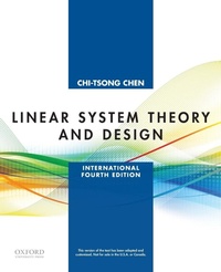 Enlarge image Cover: Linear System Theory and Design - Oxford University Press Inc