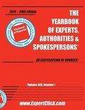 Cover: Yearbook of Experts, Authorities & Spokespersons -- 30th Annual - 2014 Edition - Broadcast Interview Source