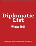 Cover: Diplomatic List, U.S. Dept. of State -- February 2014 -- International Platform Association -- Public Service Edition - Broadcast Interview Source