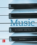 Cover: Music in Theory and Practice, Volume 2 - McGraw Hill Higher Education