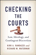 Cover: Checking the Courts - State University of New York Press