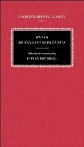 Cover: Dante: De vulgari eloquentia - Cambridge University Press