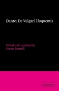 Cover: Dante: De vulgari eloquentia - Cambridge University Press