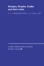 Cover: Designs, Graphs, Codes and their Links - Cambridge University Press