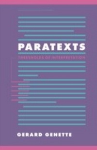 Enlarge image Cover: Paratexts - Cambridge University Press