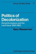Cover: Politics of Decolonization - Cambridge University Press