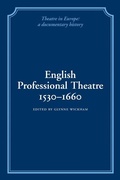 Cover: English Professional Theatre, 1530-1660 - Cambridge University Press