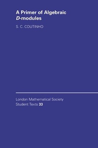 Abbildung von: A Primer of Algebraic D-Modules - Cambridge University Press
