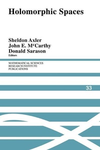 Enlarge image Cover: Holomorphic Spaces - Cambridge University Press
