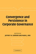 Cover: Convergence and Persistence in Corporate Governance - Cambridge University Press