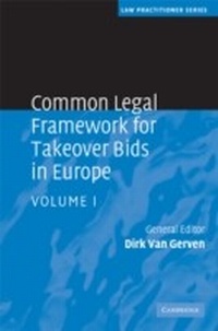 Abbildung von: Common Legal Framework for Takeover Bids in Europe: Volume 1 - Cambridge University Press