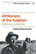 Cover: Afrikaners of the Kalahari - Cambridge University Press