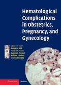 Cover: Hematological Complications in Obstetrics, Pregnancy, and Gynecology - Cambridge University Press