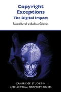 Cover: Copyright Exceptions - Cambridge University Press