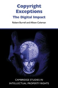 Enlarge image Cover: Copyright Exceptions - Cambridge University Press
