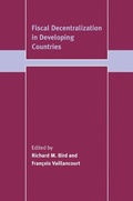 Cover: Fiscal Decentralization in Developing Countries - Cambridge University Press