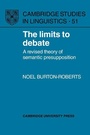 Cover: The Limits to Debate - Cambridge University Press
