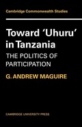 Cover: Toward 'Uhuru' in Tanzania - Cambridge University Press