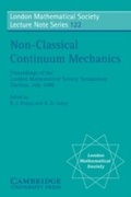 Cover: Non-Classical Continuum Mechanics - Cambridge University Press