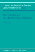 Cover: The Technique of Pseudodifferential Operators - Cambridge University Press