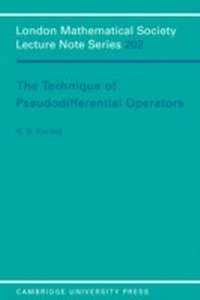Abbildung von: The Technique of Pseudodifferential Operators - Cambridge University Press
