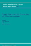 Cover: Ergodic Theory and Harmonic Analysis - Cambridge University Press