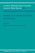 Cover: Groups of Lie Type and their Geometries - Cambridge University Press
