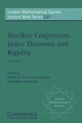 Cover: Novikov Conjectures, Index Theorems, and Rigidity: Volume 2 - Cambridge University Press