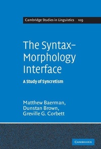 Enlarge image Cover: The Syntax-Morphology Interface - Cambridge University Press