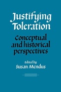Cover: Justifying Toleration - Cambridge University Press
